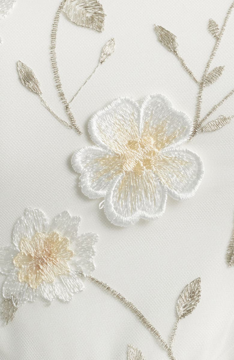 Sam Edelman 3D Flower Strapless Midi Dress, Alternate, color, White/ Cream