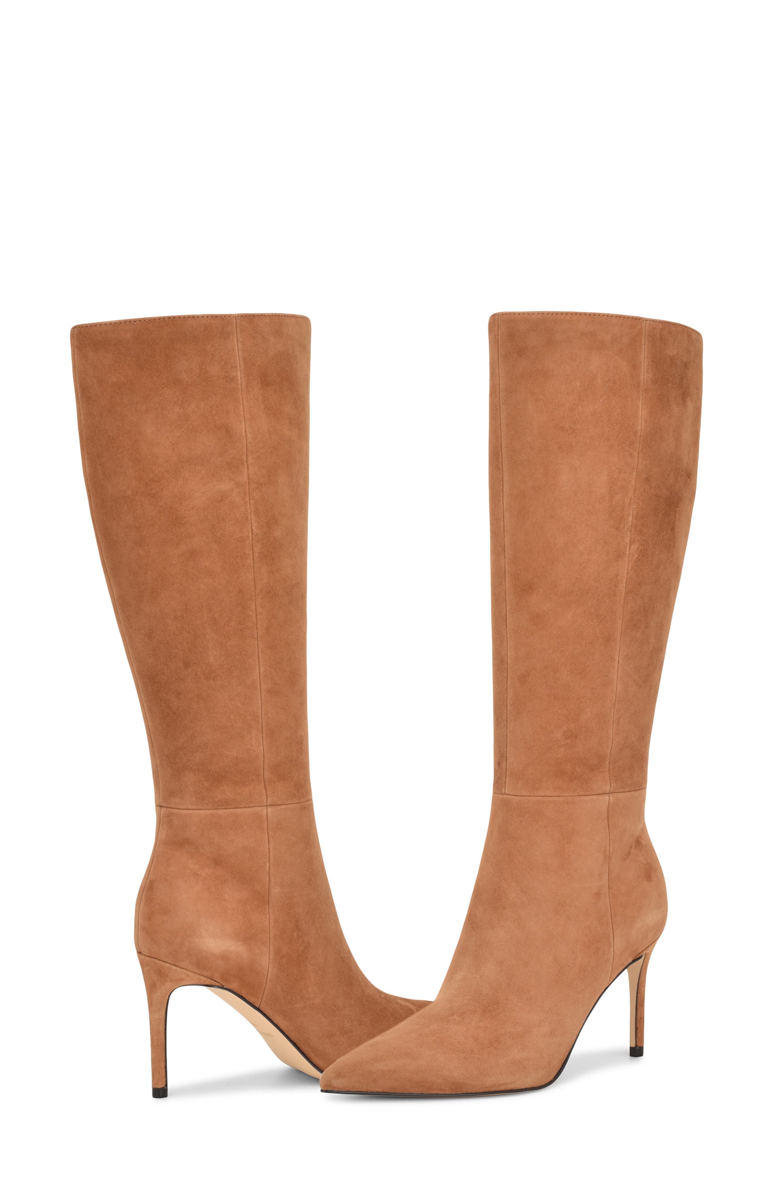 Cook Pointed Toe Knee High Boot, Alternate, color, DARK NATURAL