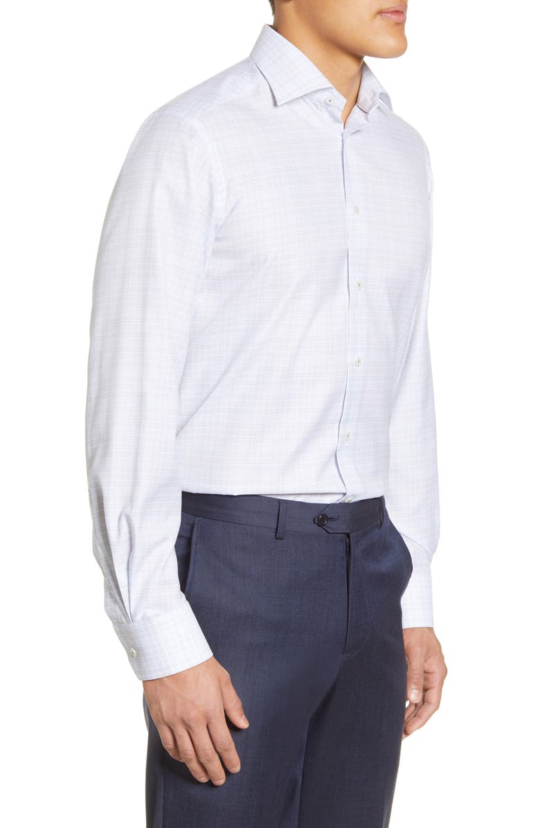 Eton Contemporary Fit Plaid Dress Shirt, Alternate, color, 