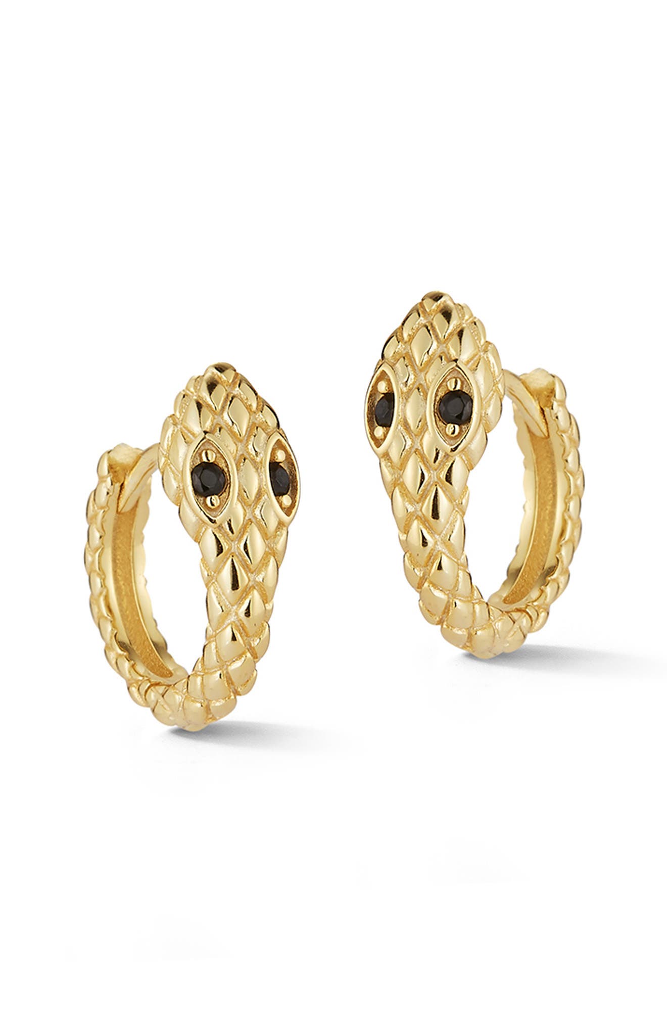 GLAZE JEWELRY Snake Huggie Hoop Earrings