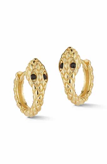 GLAZE JEWELRY Snake Huggie Hoop Earrings