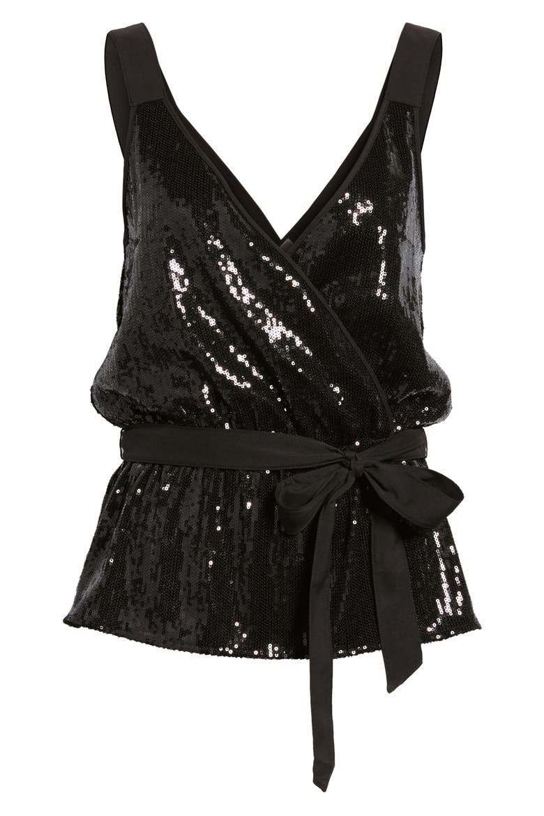 Sequin Camisole, Alternate, color, BLACK SEQUINS