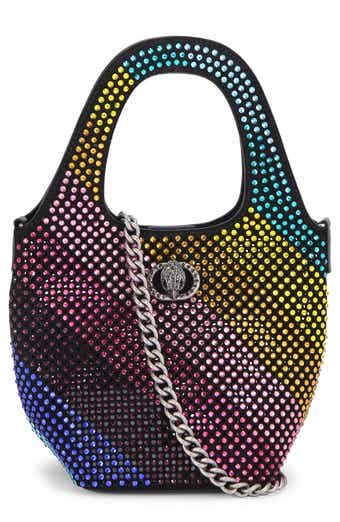Kurt Geiger London Small Chelsea Crystal Leather Hobo Bag