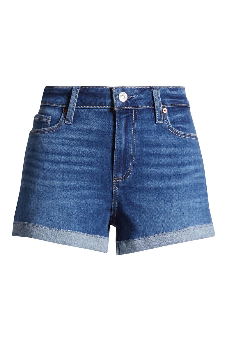 Jimmy Jimmy High Waist Cuff Denim Shorts, Alternate, color, BEGONIA