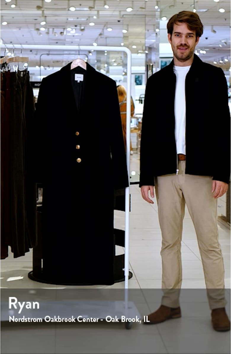 Eden Recycled Wool Blend Longline Coat, sales video thumbnail