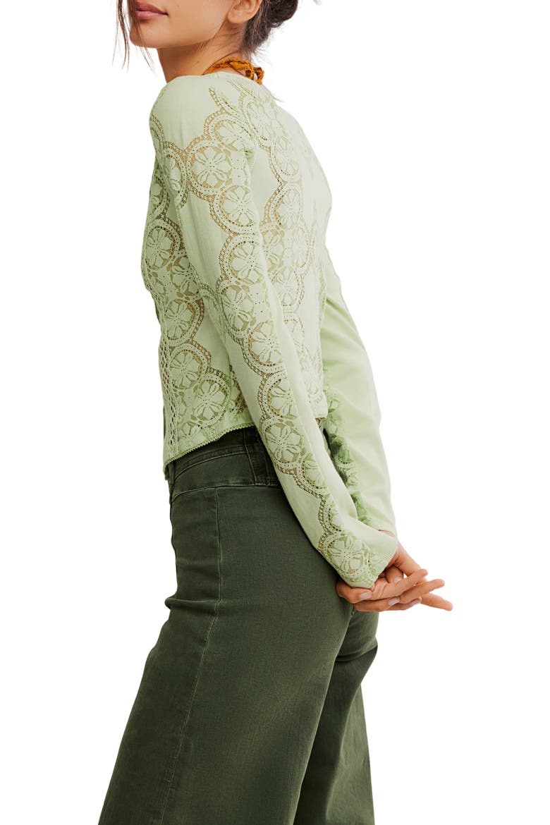 Jae Button-Up Top, Alternate, color, FRESH GREEN