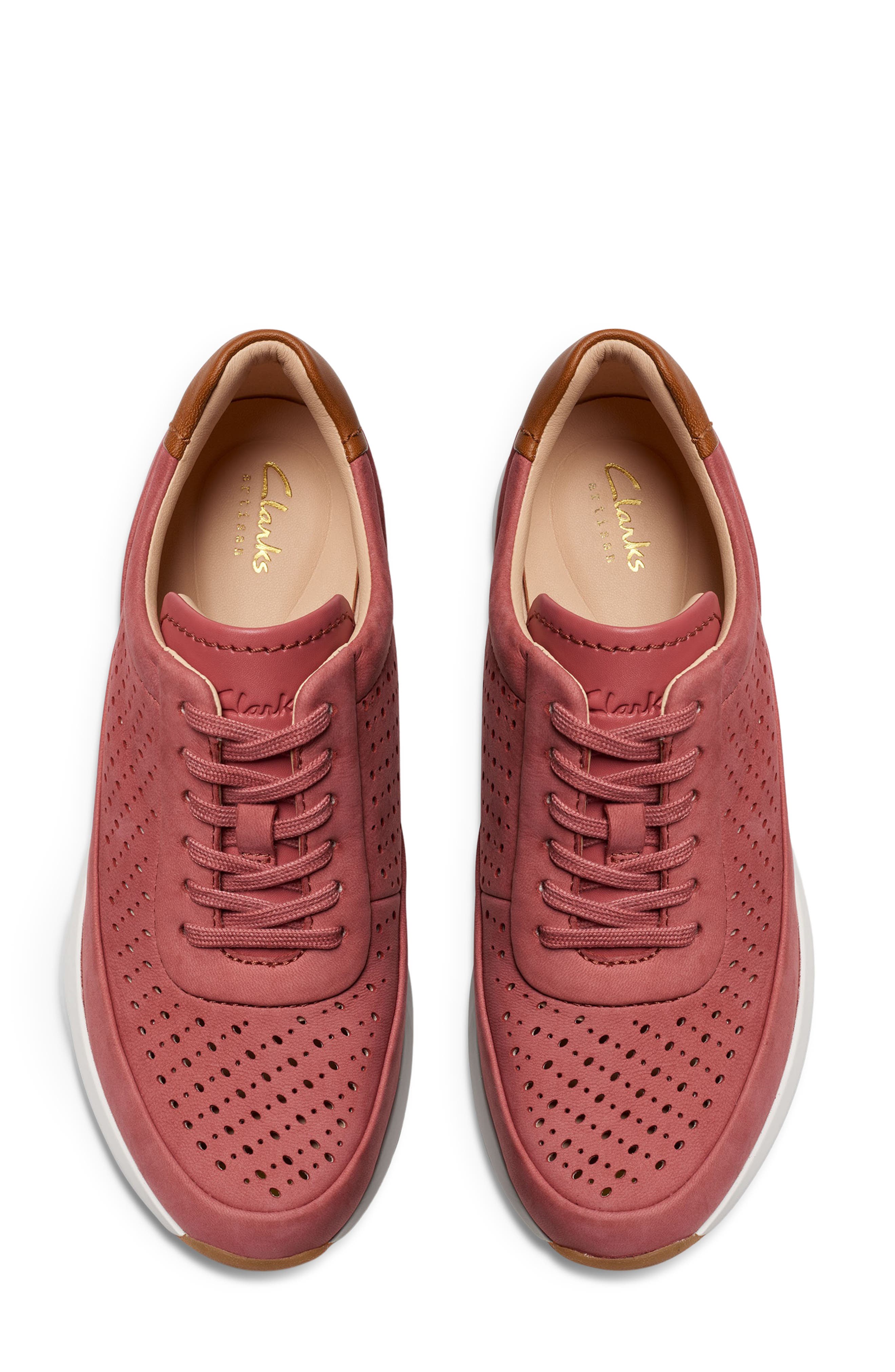 Clarks<sup
®</sup
 Tivoli Grace Sneaker, Alternate, color, Dusty Rose Nbk