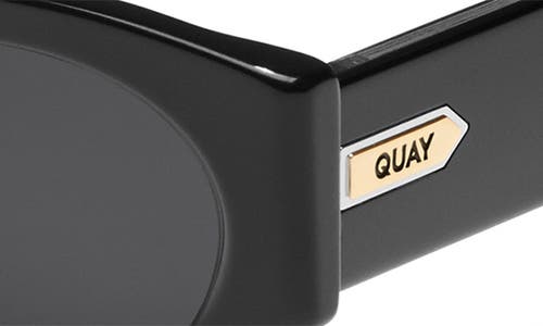 Quay So What 53mm Round Sunglasses In Black