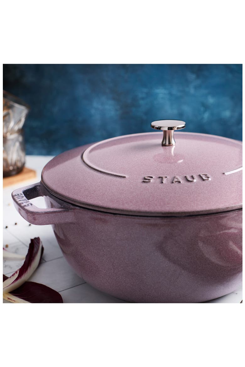 5-Quart Enameled Cast Iron Cocotte, Alternate, color, LILAC