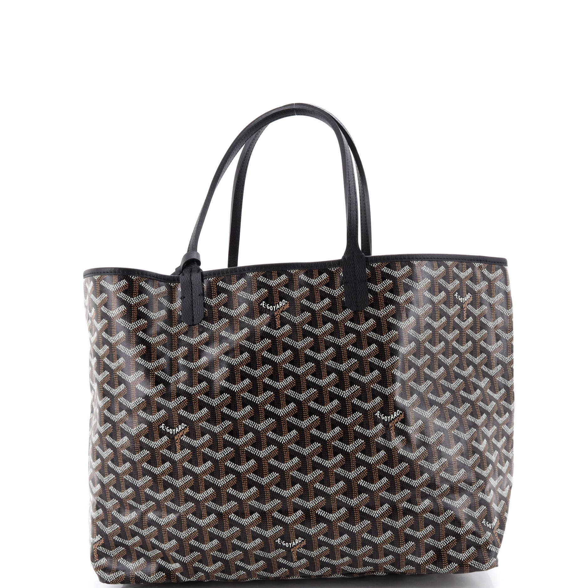 Pre-Owned Goyard Saint Louis Tote Coated Canvas PM, Alternate, color, Black