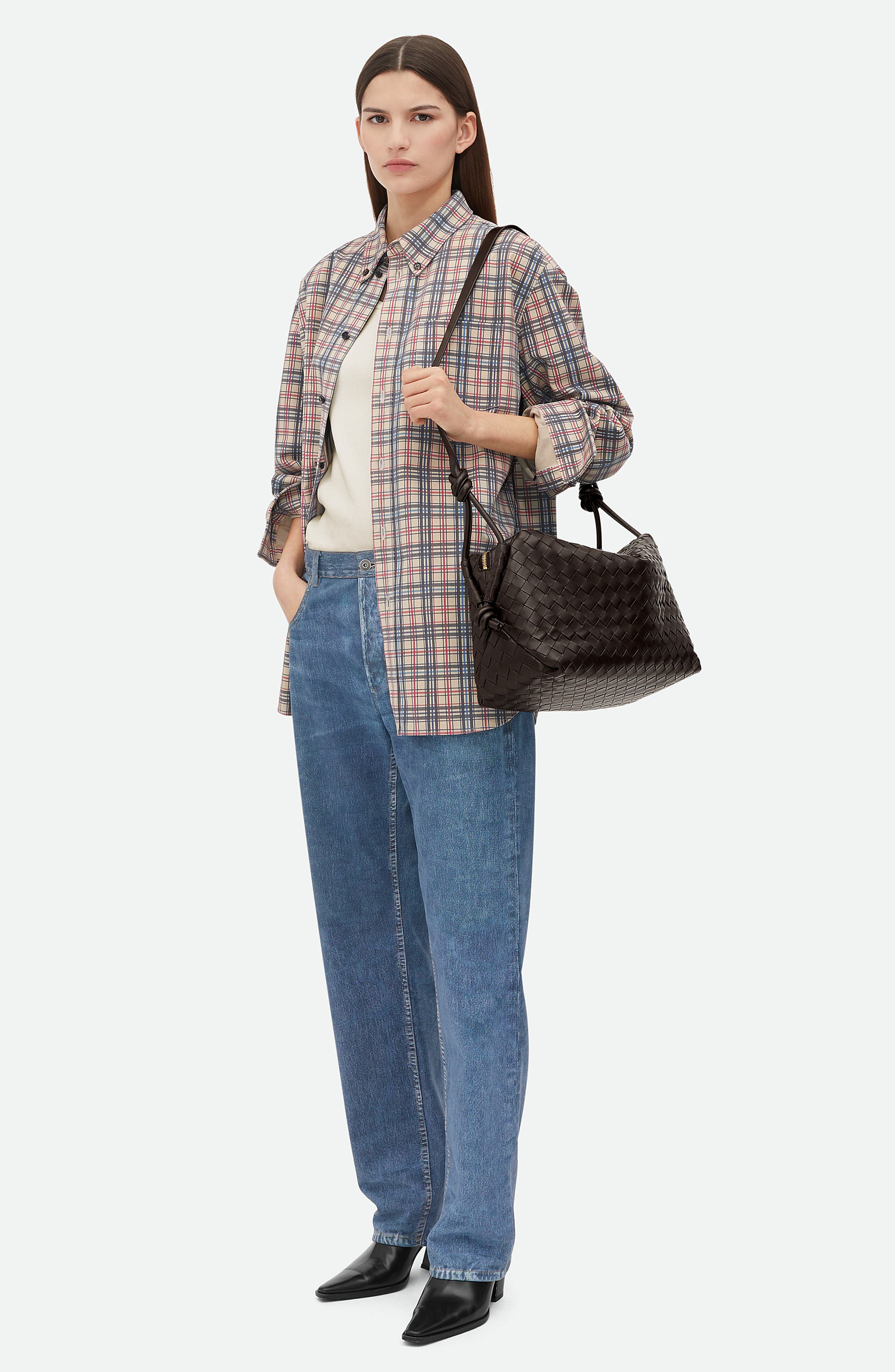 Bottega Veneta Medium Loop Intrecciato Shoulder Bag, Alternate, color, 