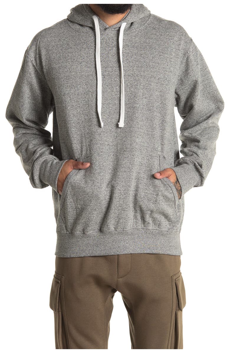 FLEECE FACTORY Pullover Hoodie, Main, color, Grey Mix