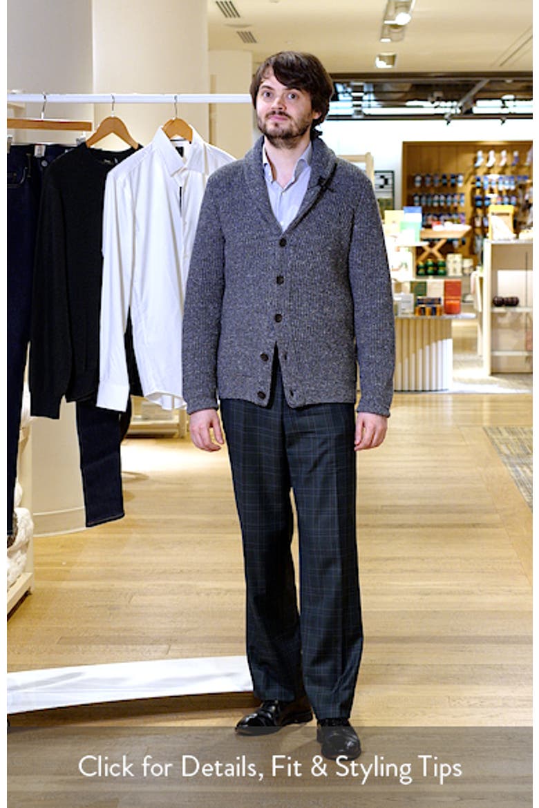 Wool & Silk Shawl Collar Cardigan video
