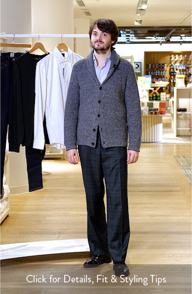 Wool & Silk Shawl Collar Cardigan, sales video thumbnail