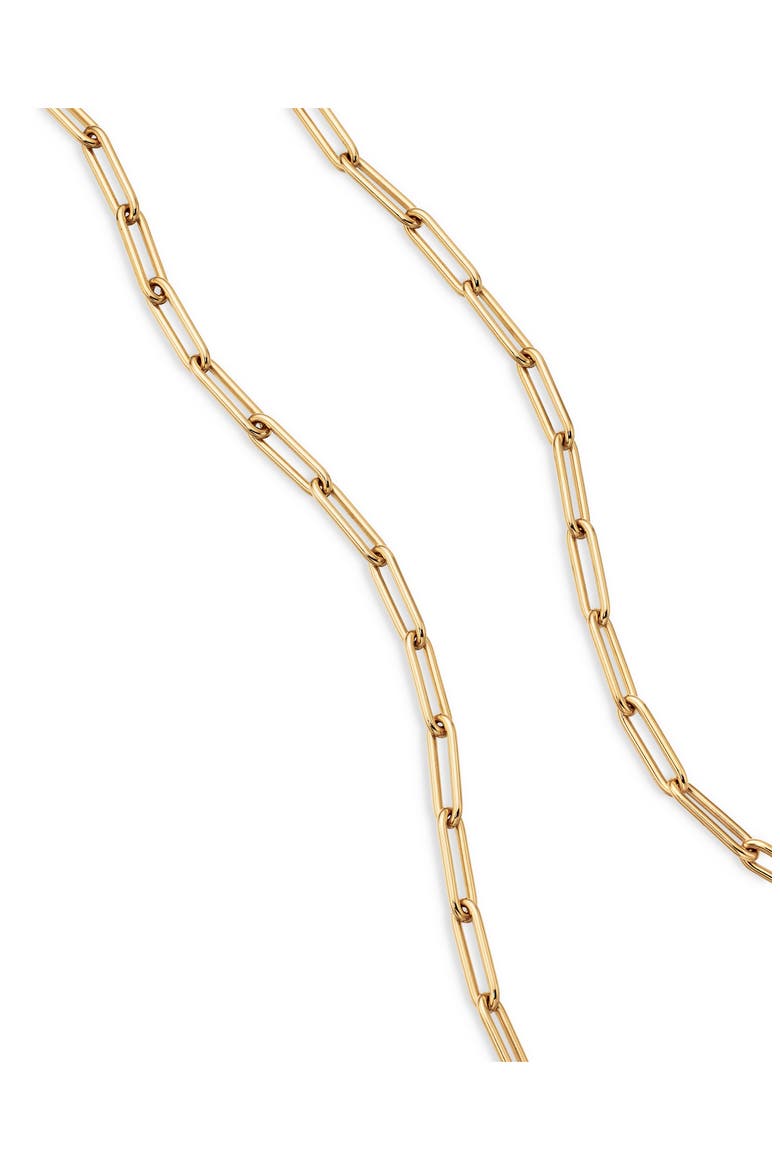 Men's Chain Link Necklace in 18K Yellow Gold, 3.5mm, Alternate, color, 18K YELLOW GOLD