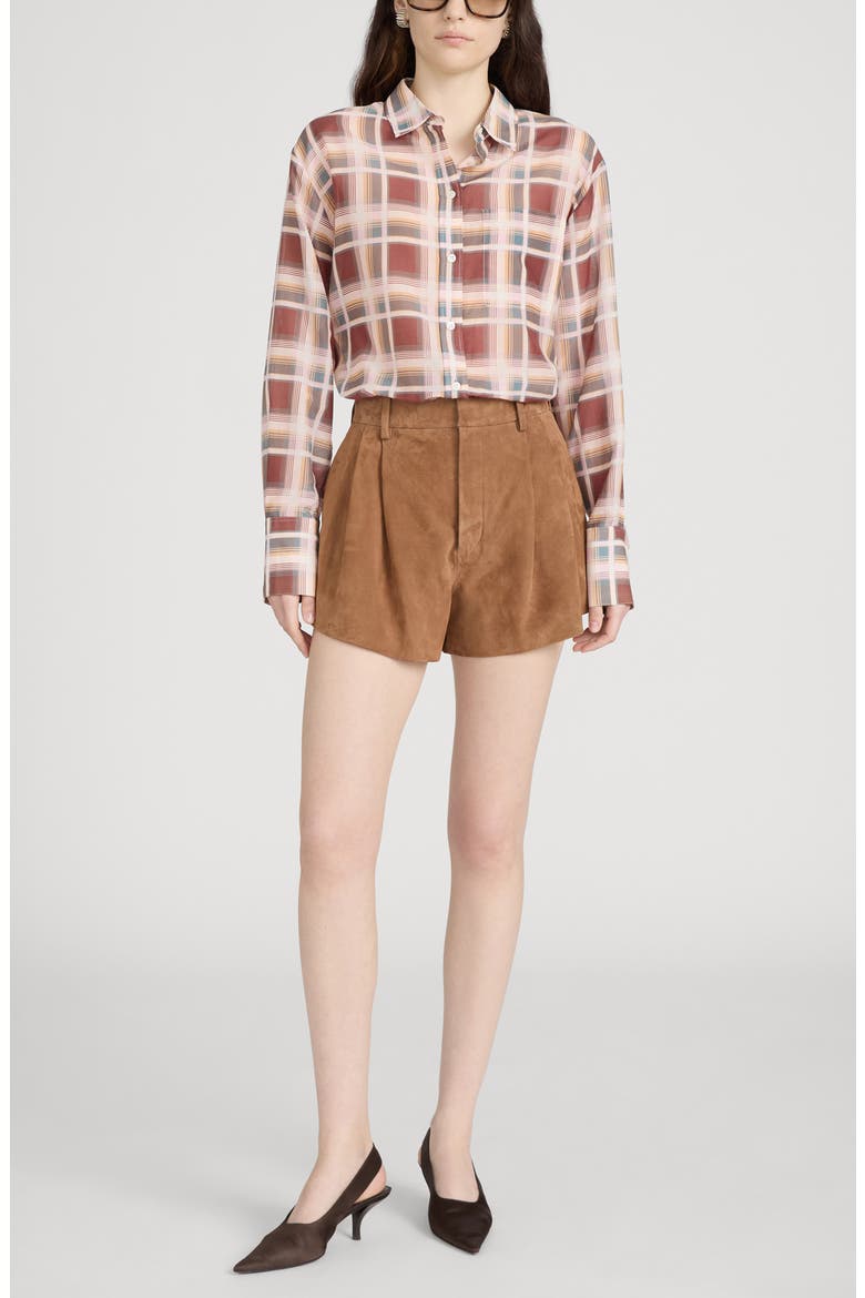 The Suede Utility Shorts, Alternate, color, CHAI