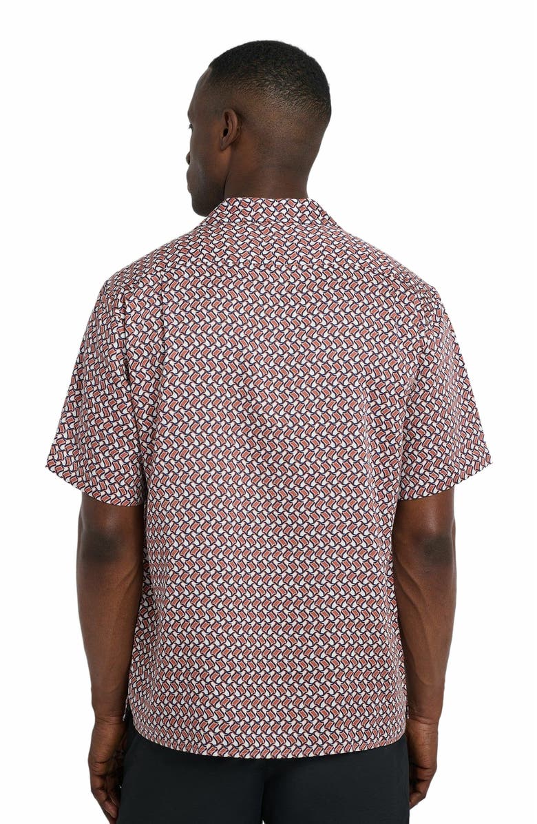 Onia Tencel Vacation Shirt, Alternate, color, Picante Multi