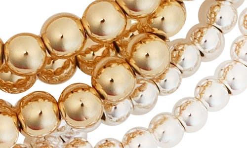 Panacea Set Of 5 Beaded Stretch Bracelet In Multi