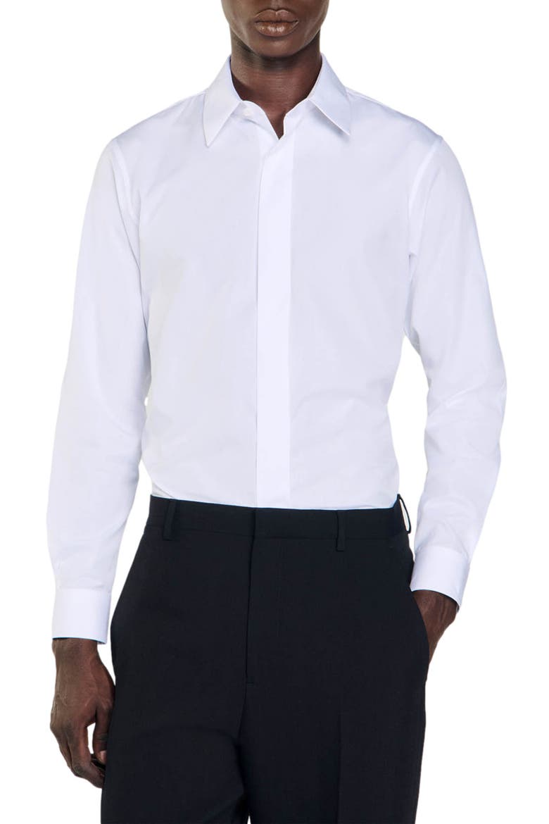 Cotton shirt, Main, color, White