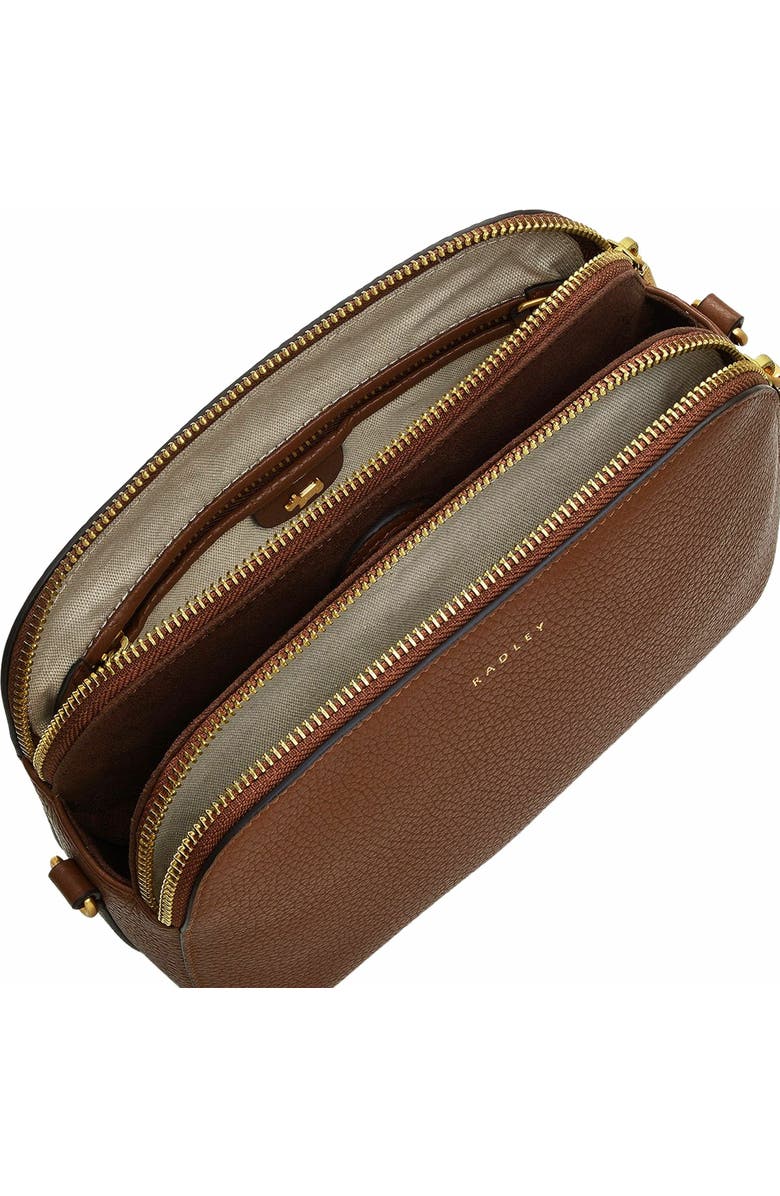 Radley Dukes Place Medium Ziptop Crossbody Bag, Alternate, color, Saddle