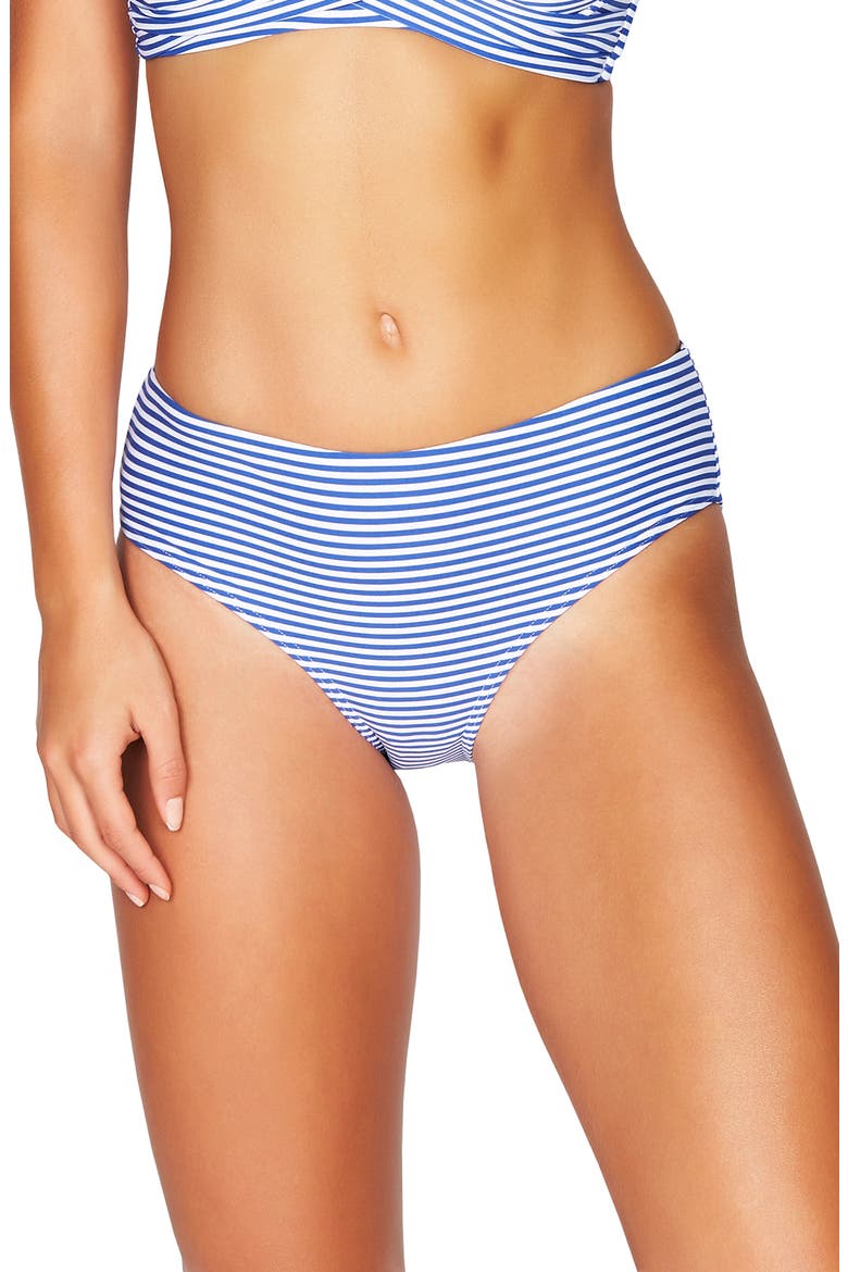 Sorrento Stripe Bikini Bottoms, Main, color, FRENCH BLUE