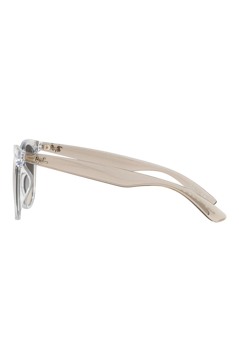 55mm Gradient Square Sunglasses, Alternate, color, TRANSPARENT / GREY GRADIENT