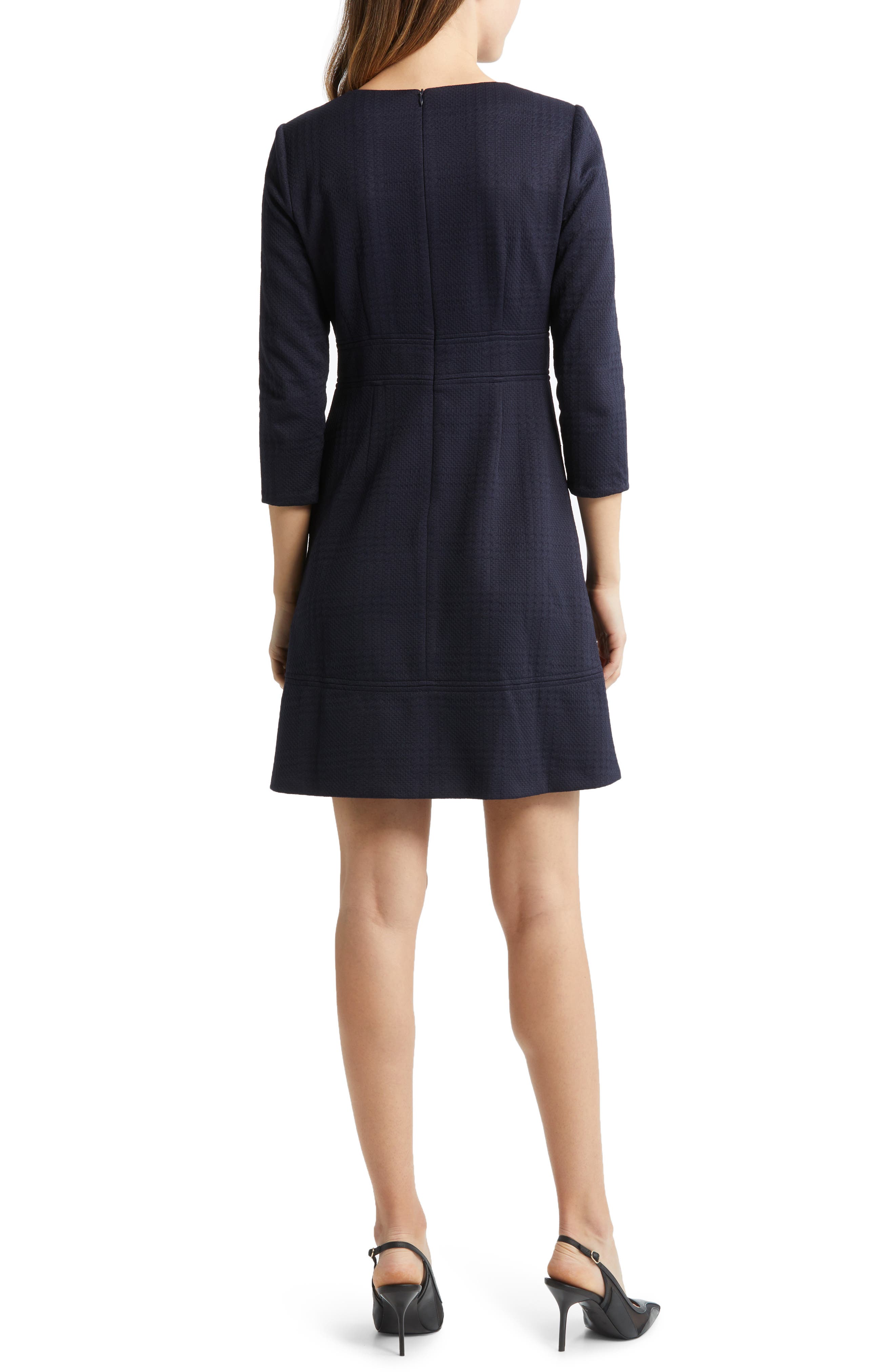 Eliza J Plaid A-Line Dress (Women) | Nordstromrack