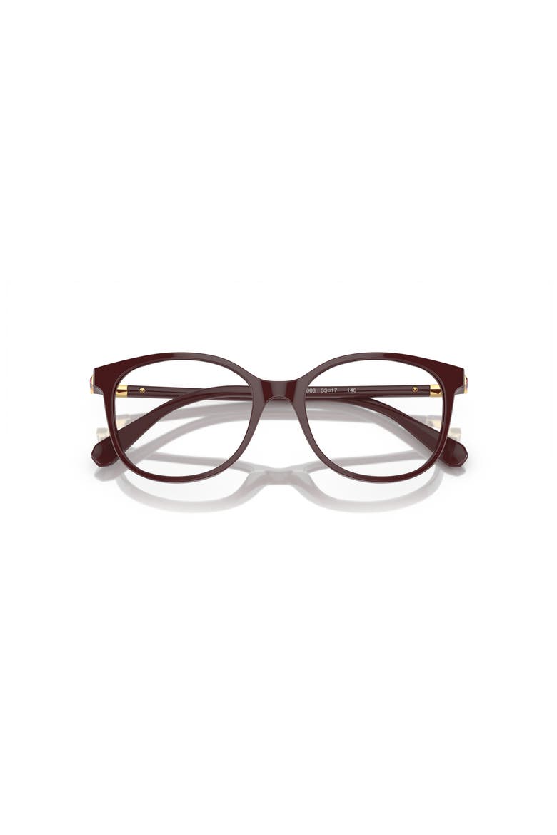 53mm Square optical glasses, Alternate, color, Red
