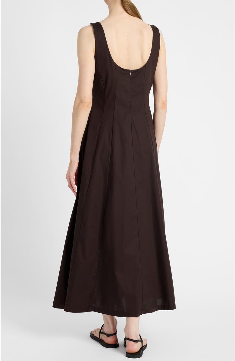Santorelli Pagina Sleeveless Maxi Dress, Alternate, color, Coffee