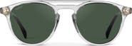 WMP Eyewear Easton - 49mm Round Aviator Polarized Sunglasses