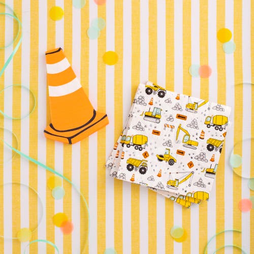 Daydream Society Under Construction Large Napkins In Assorted Pre-pack