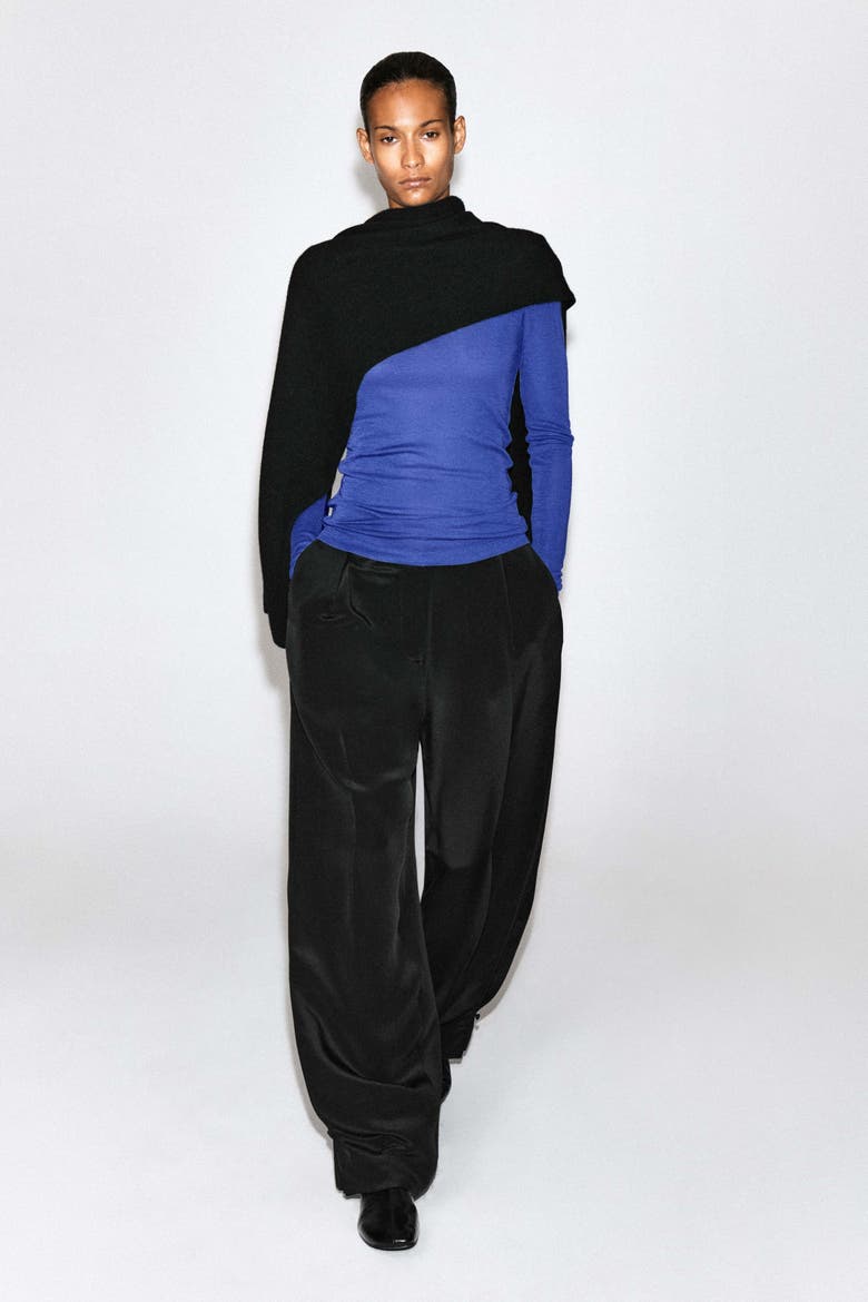 Slim Merino Wool Top, Alternate, color, COBALT BLUE