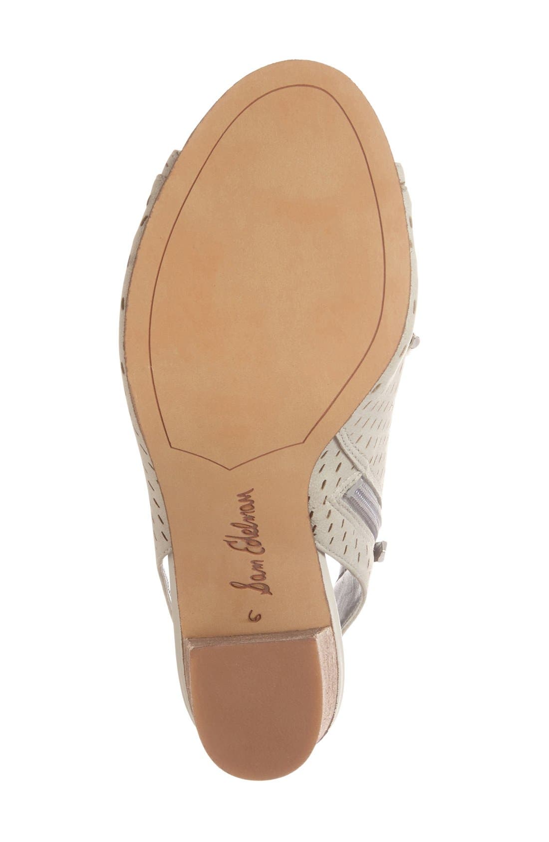 Sam Edelman 'Ennette' Perforated Lace Up Bootie, Alternate, color, 