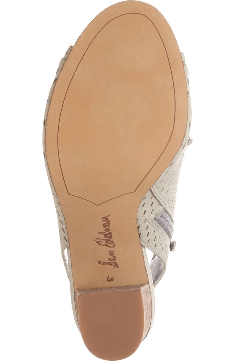 Sam Edelman 'Ennette' Perforated Lace Up Bootie, Alternate, color,