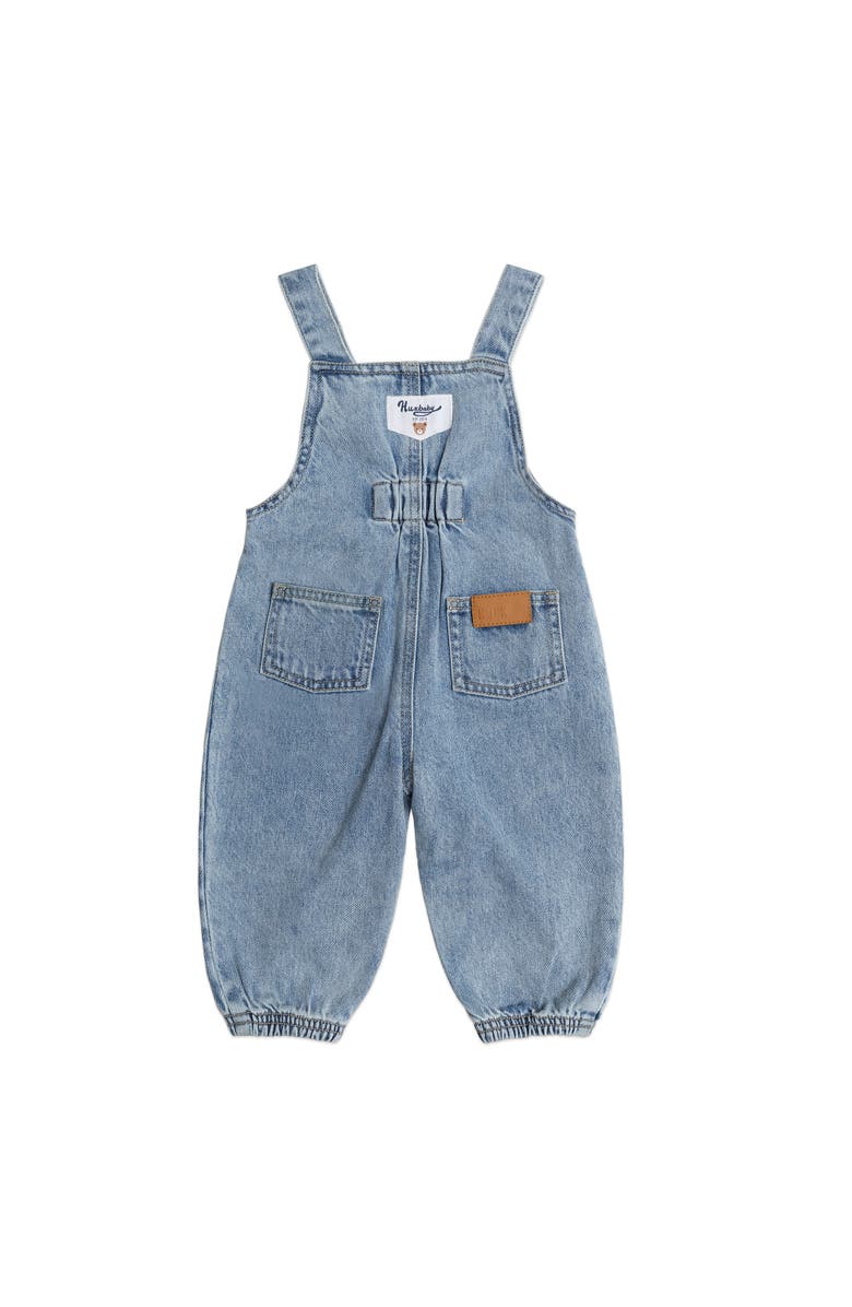 Huxbaby Dreamy Denim Huxbear Overalls, Alternate, color, Denim
