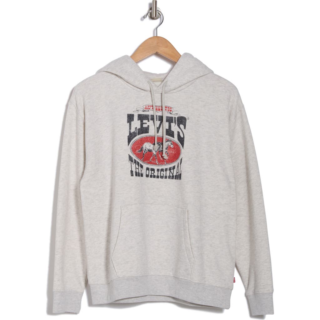 Levi's® Everyday Graphic Hoodie In Levis Horse Post Orb Hthr Grey