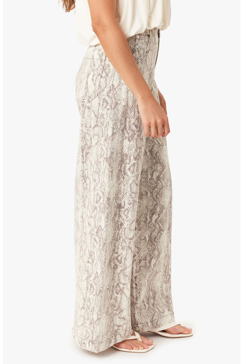 Aiden Snakeskin Print Wide Leg Jeans, Alternate, color, SNAKE PRINT