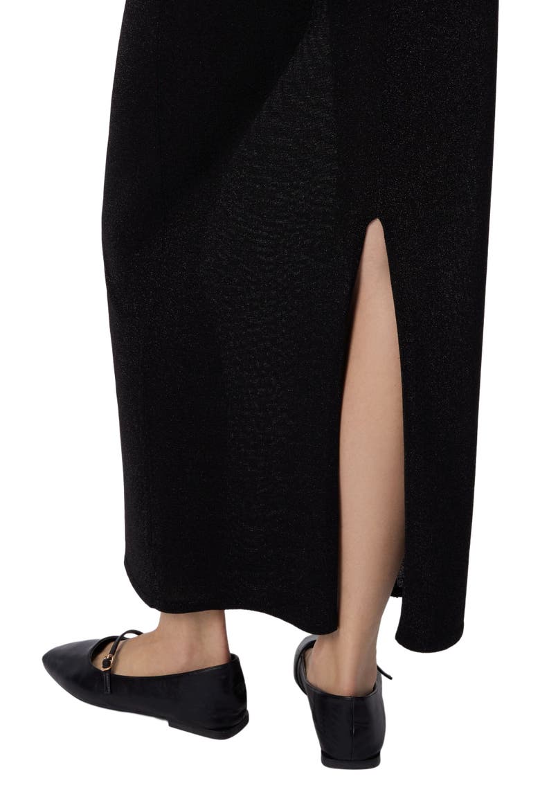 Long Skirt With Slit, Alternate, color, Black