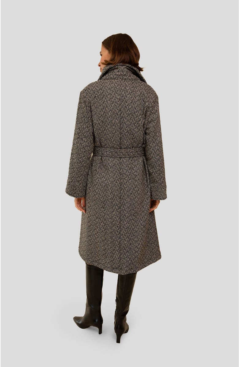 Whimsy + Row Emilia Coat, Alternate, color, Black/White