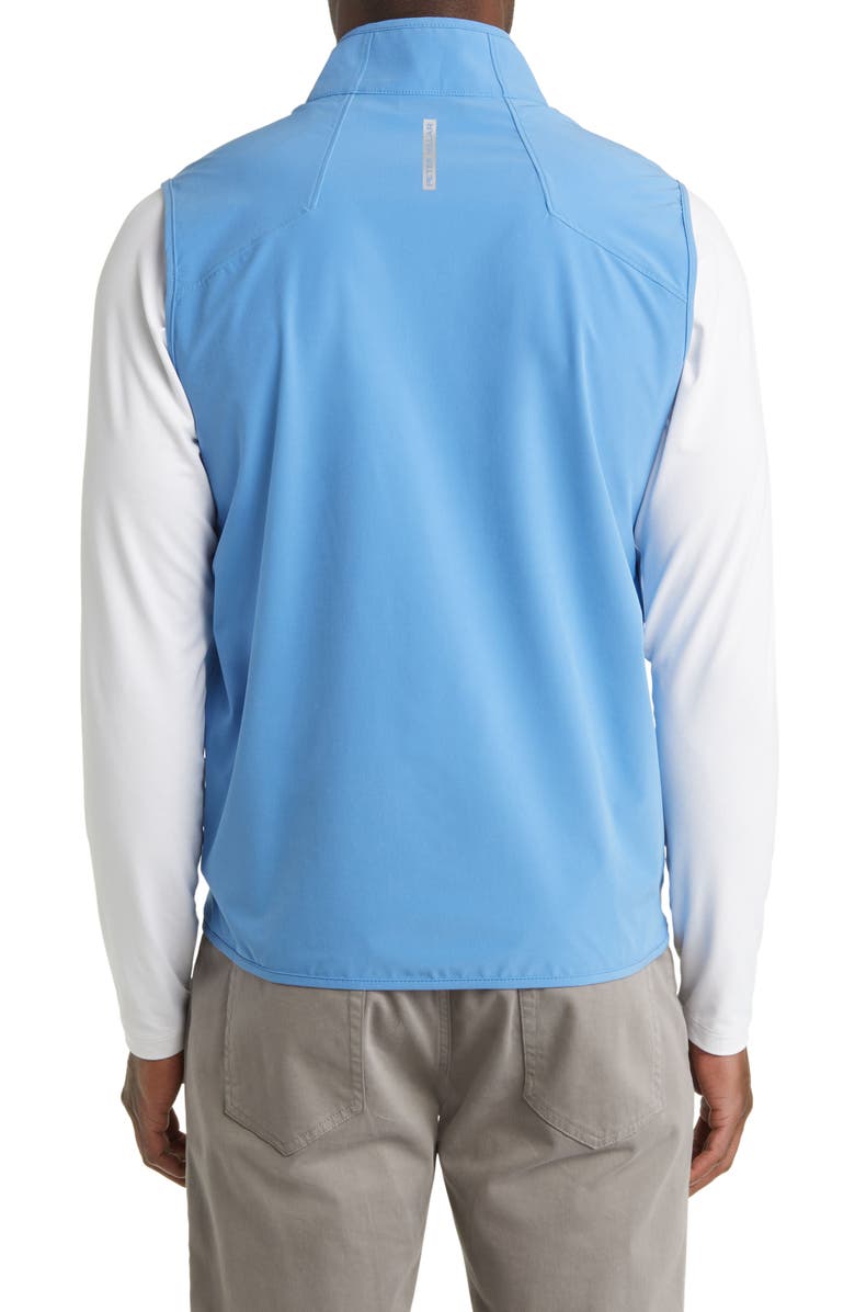 Peter Millar Crown Craft Flex Adept Water Resistant Half-Zip Vest, Alternate, color, Marina Blue