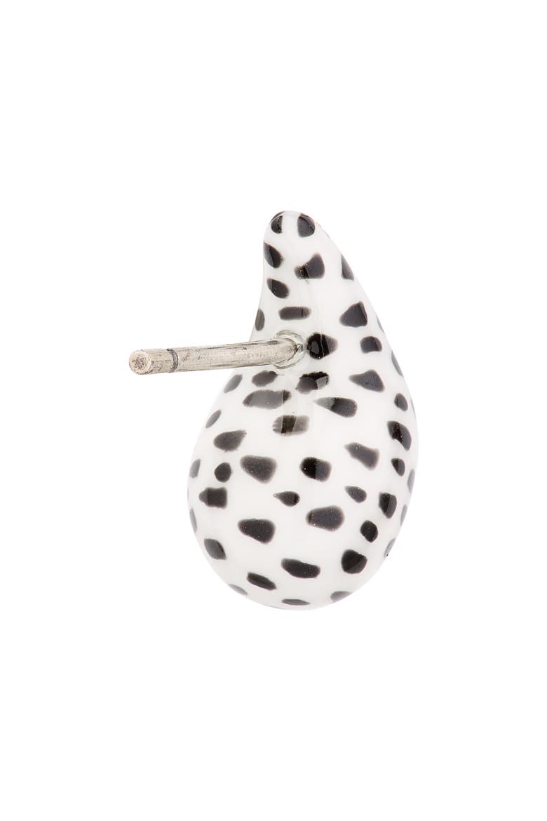 Teardrop Earrings, Alternate, color, 9010 WHITE-BLACK