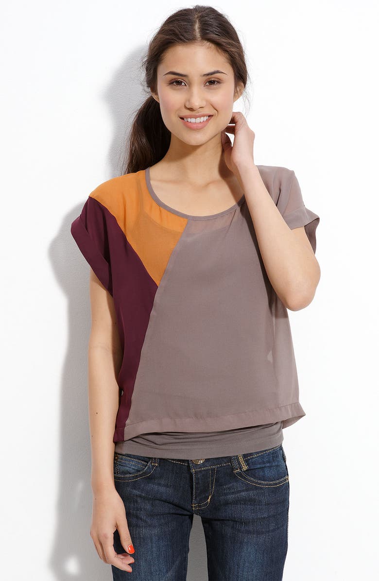 Chloe & Katie Chloe K Colorblock Top, Main, color,