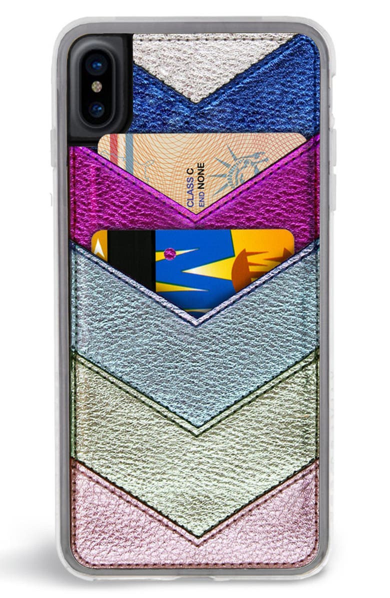 Zero Gravity Chevron Faux Leather iPhone 6/6s/7/8 & 6/6s/7/8 Plus Case, Alternate, color, 