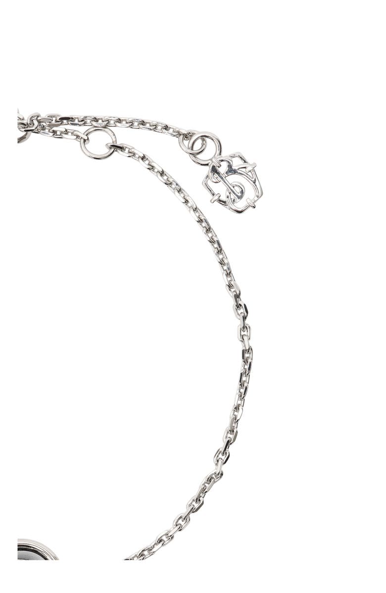 Burberry EKD Coin Bracelet, Alternate, color, Silver/Black