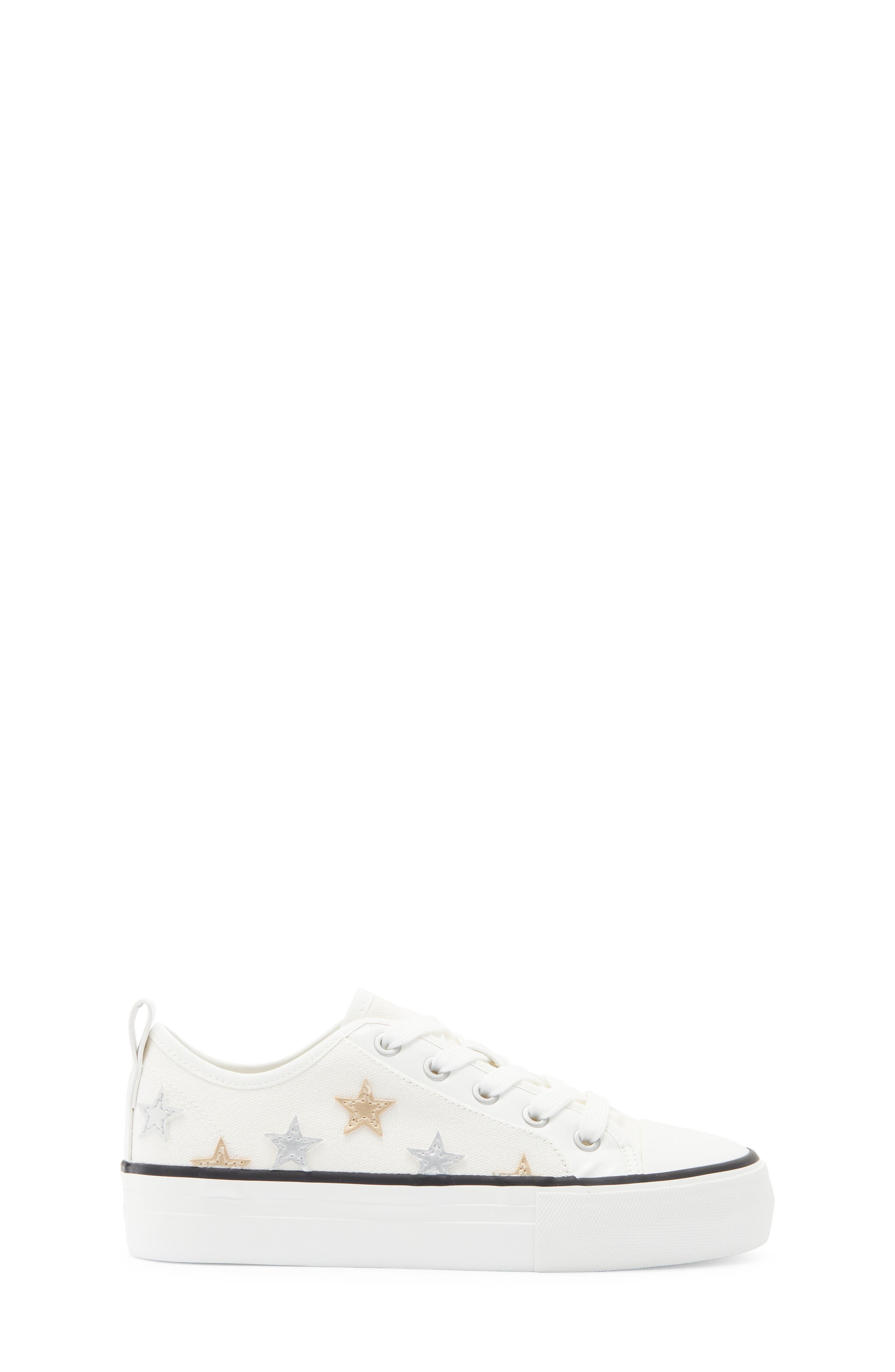 Nina Kids' Follie Star Sneaker, Alternate, color, White