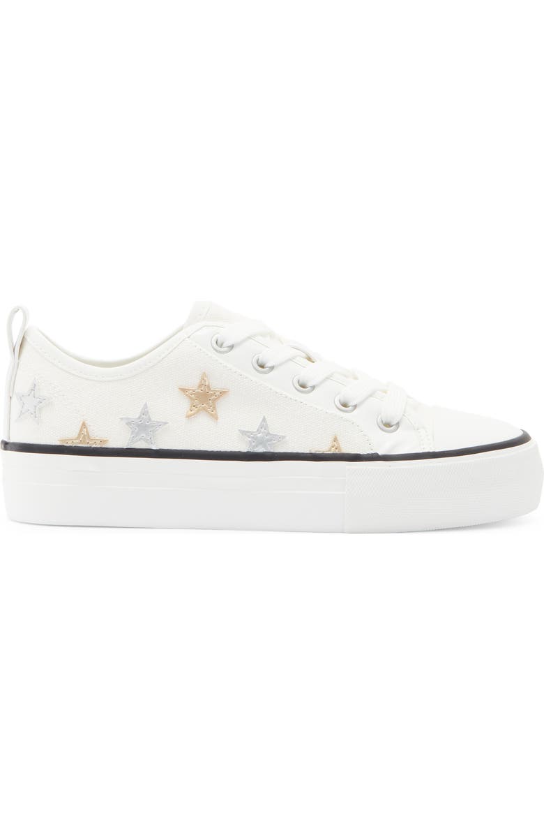 Nina Kids' Follie Star Sneaker, Alternate, color, White