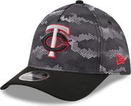 New Era Men's New Era Black Minnesota Twins Camo 39THIRTY A-Frame Flex Hat