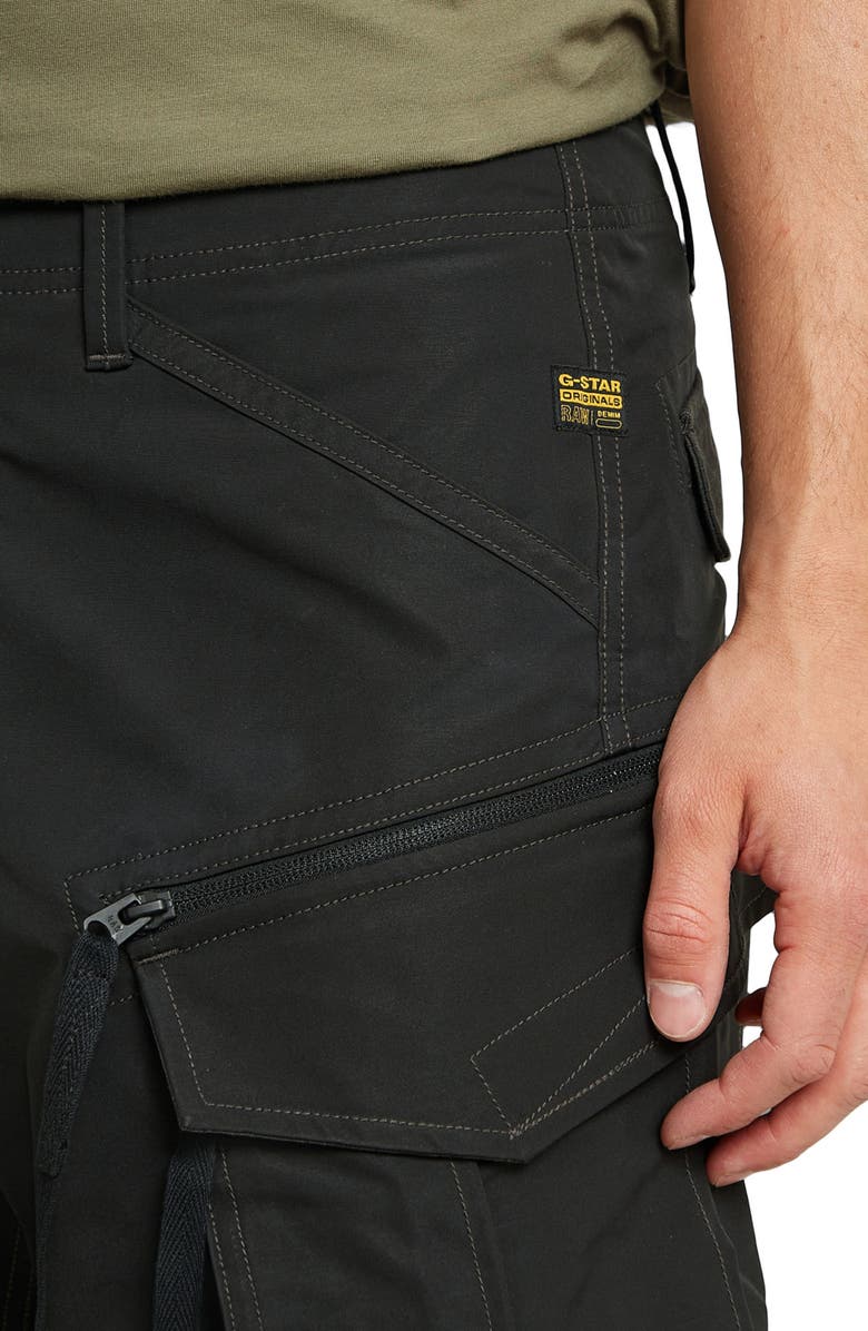 G-STAR Rovic Loose Fit Cargo Shorts, Alternate, color, Dark Black
