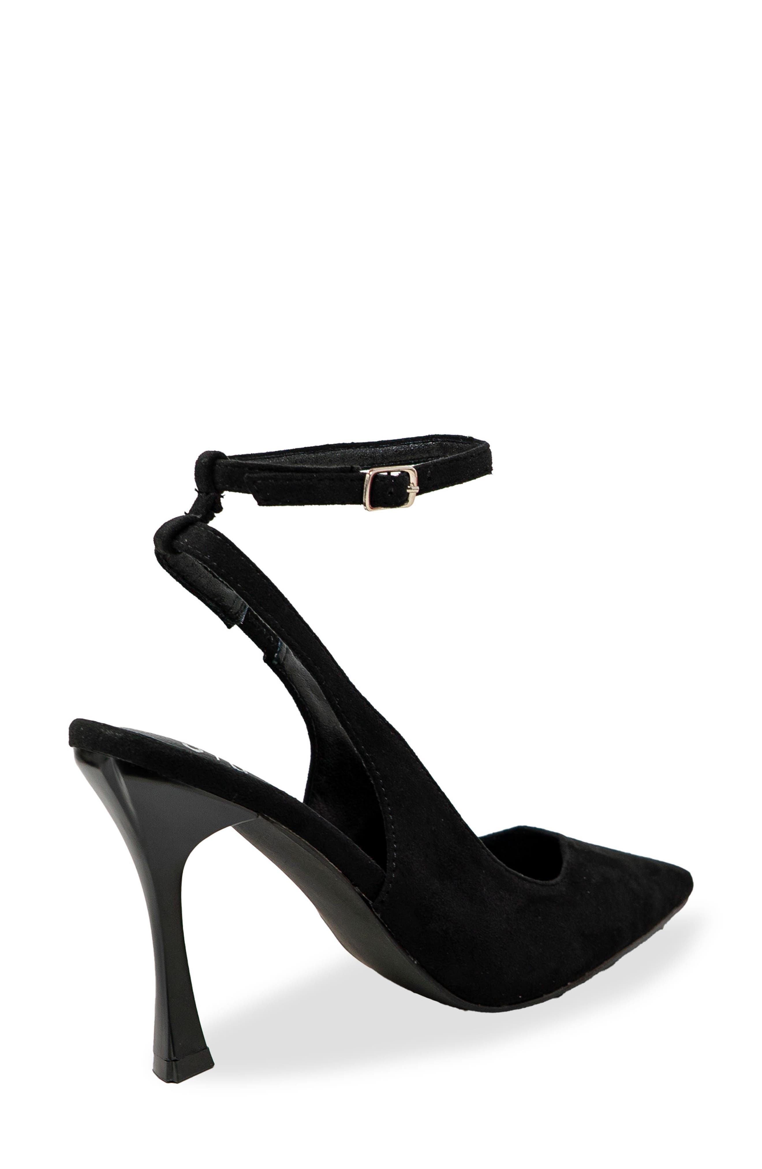 CHASE AND CHLOE Jazir Ankle Strap Pump, Alternate, color, Black