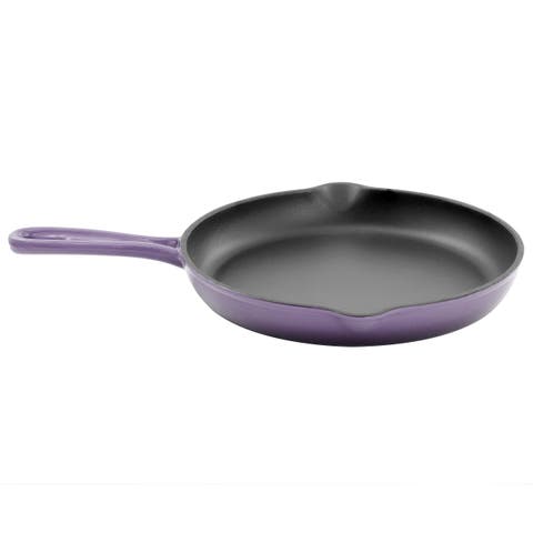 Round 10.25 Inch Enameled Cast Iron Skillet
